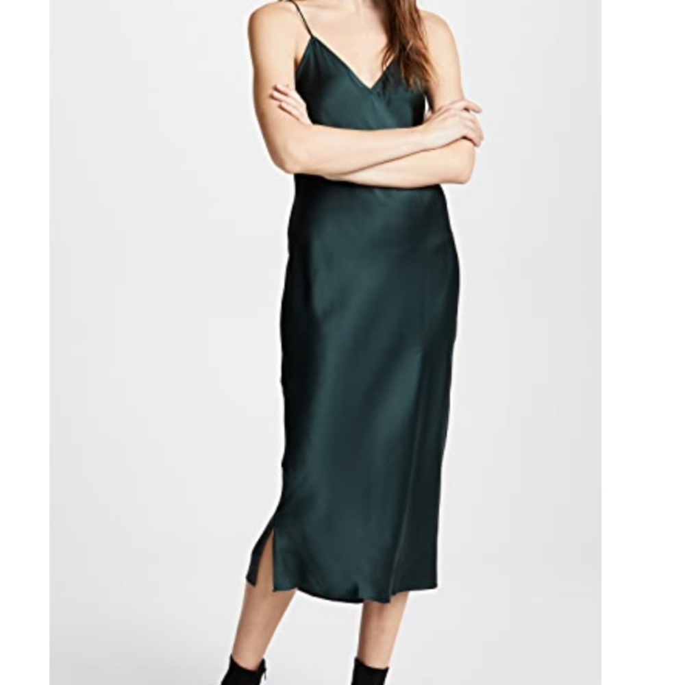 Cami NYC Dark Green Midi Dress